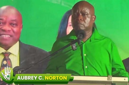 Opposition Leader, Aubrey Norton