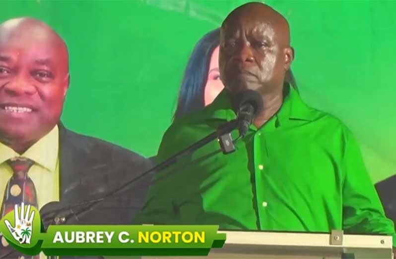 Opposition Leader, Aubrey Norton