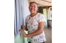 Marlyn Brown, teacher, mother and wife, currently pursuing her bachelor’s degree (Samuel Maughn photo)