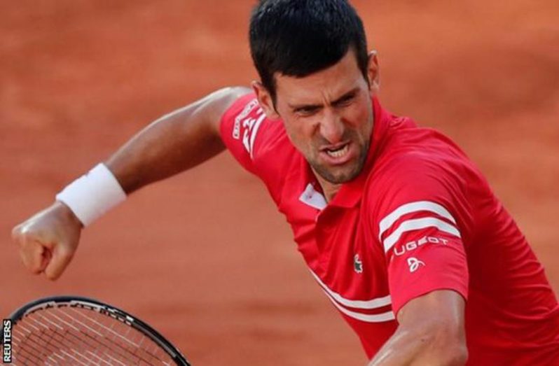 Djokovic is the first man in the Open era to win a Grand Slam after twice fighting back from two sets down