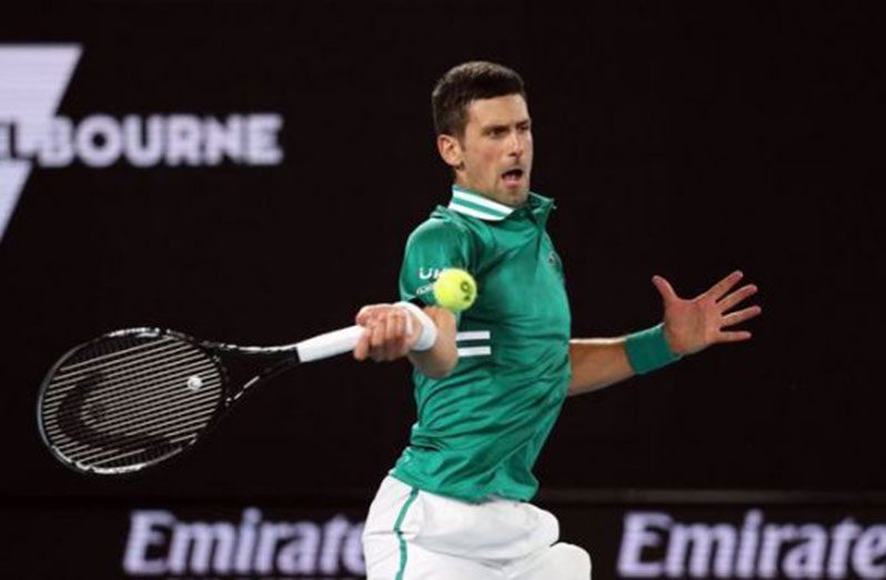 Reigning Australian Open champion Novak Djokovic