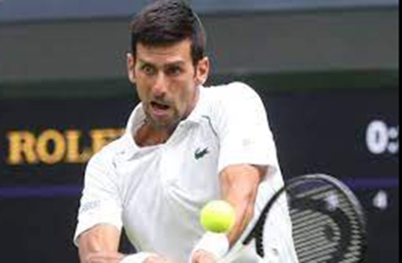 Defending Wimbledon champion Novak Djokovic