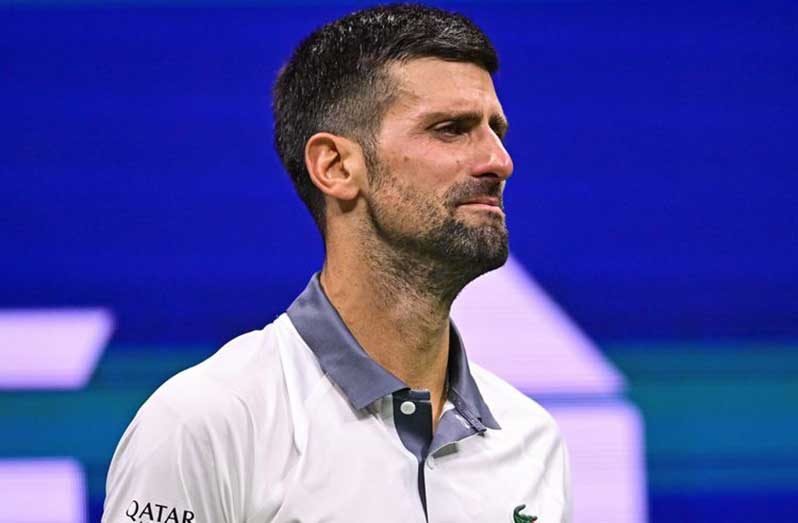 Novak Djokovic overcome with emotion during US Open loss