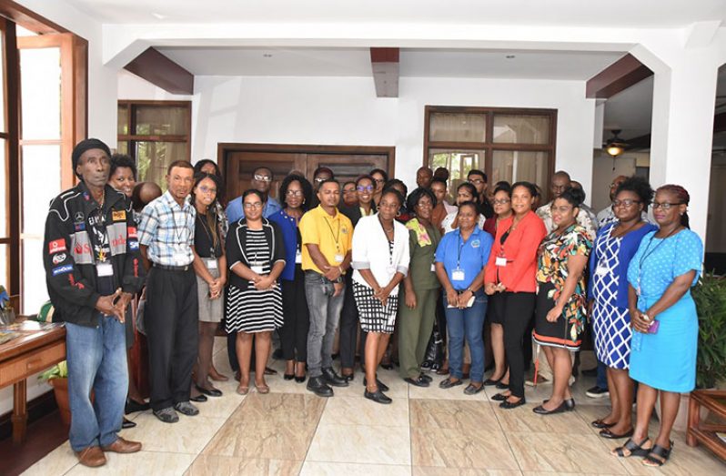 Participants of the two-day climate-financing workshop on Tuesday
