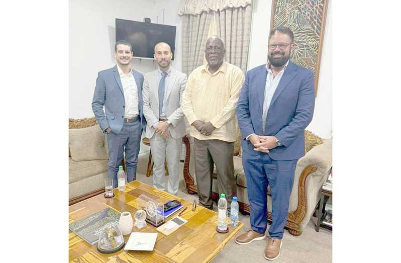 Prime Minister Brigadier (Ret’d) Mark Phillips with executives of AtlasIntel