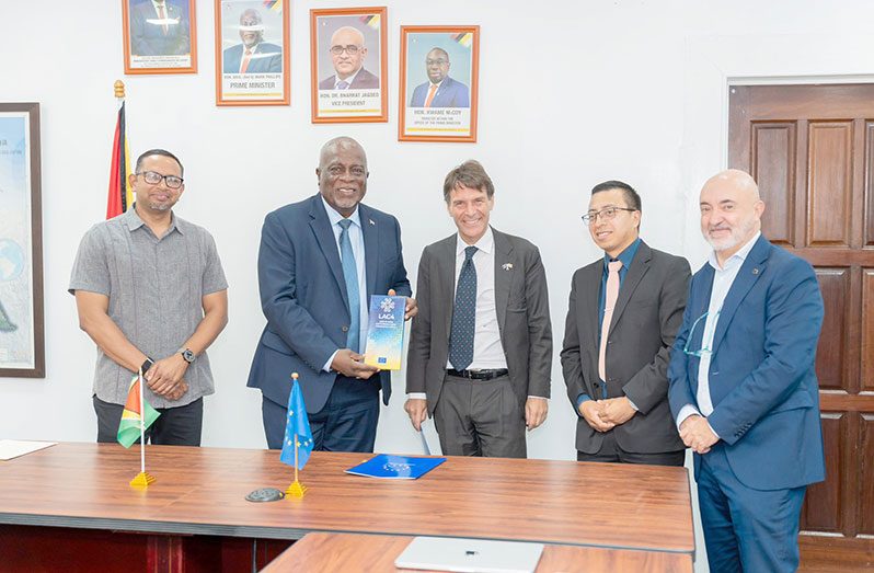 Guyana’s PM Mark Phillips on Thursday signed the Letter of Adhesion for Guyana to become part of Latin America and Caribbean Cyber Competence Centre (LAC4)