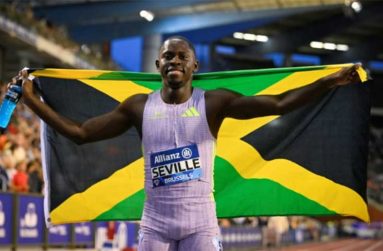 Oblique Seville won his maiden Diamond League title by winning the men’s 100 metres final