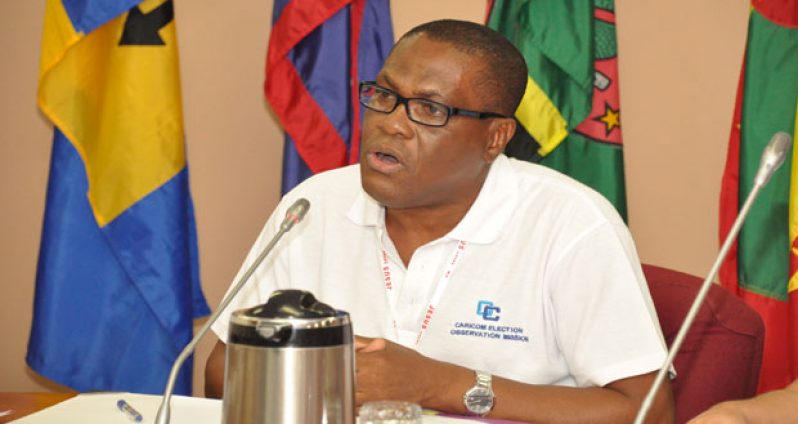 Chairman of the Caricom Observer Mission, Earl Simpson