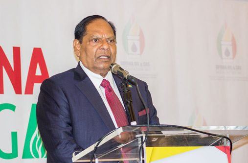 Prime Minister Moses Nagamootoo