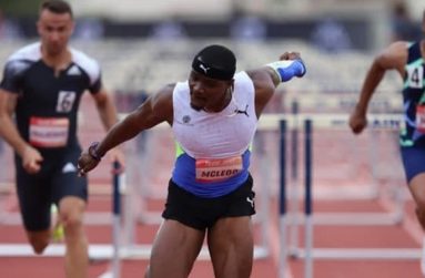 Olympic champion Omar McLeod  raced to victory in 13.11, the second-fastest time in the world this year..