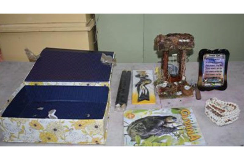 The box with ornaments that contained the drugs