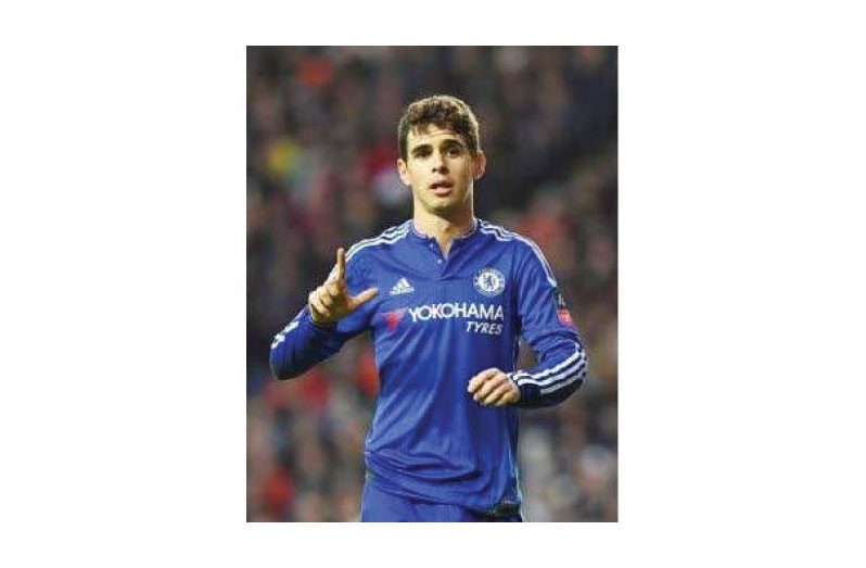Brazilian midfielder Oscar celebrates after scoring his second goal for Chelsea during the English FA Cup fourth-round match against MK Dons at Stadium MK in Milton Keynes, central England, in this 2016 file photo. (Photo: AFP)