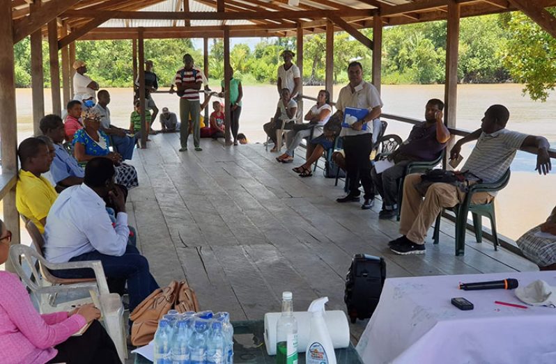 Some of the residents who interacted with the regional health team