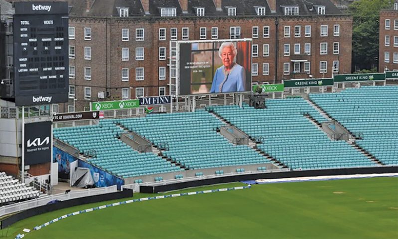 There was no play at The Oval on Friday  • ( Getty Images)