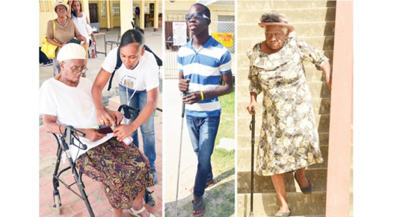 Though voters did not turn out in full numbers in Friday’s Local Government Elections, a number of persons with disabilities and the elderly did not let go of the
opportunity to make their voices heard at the ballot box
