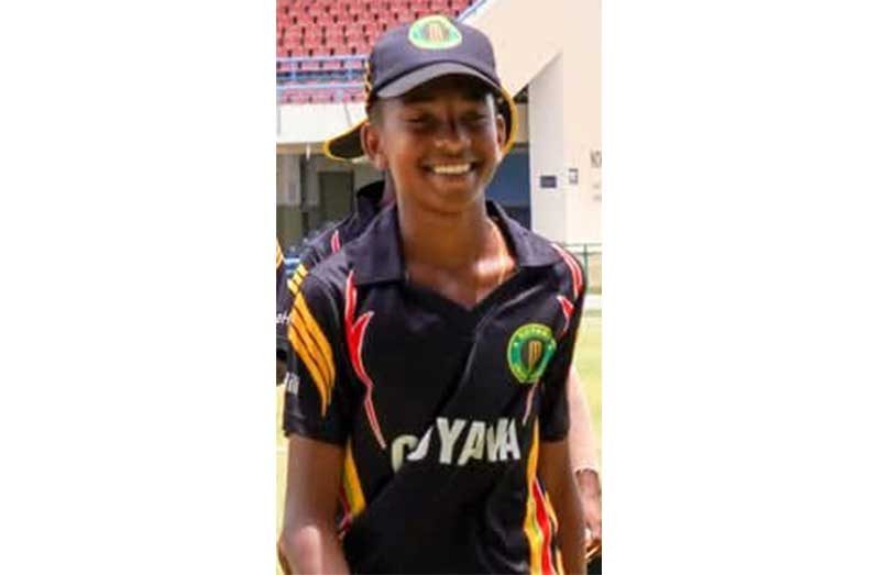 Reyaz Latif took 4-7 yesterday in Antigua to extend his wicket-tally to 12 from four matches (News Room photo) 