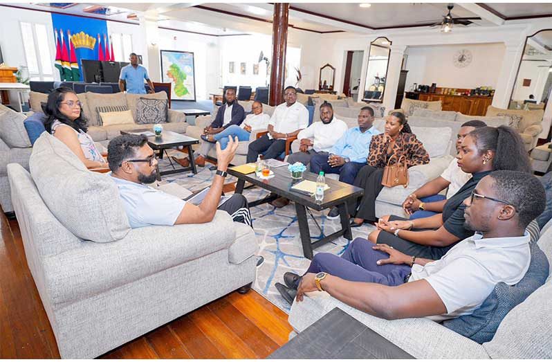 President, Dr. Irfaan Ali, on Thursday last, met with a group of young Guyanese professionals at State House