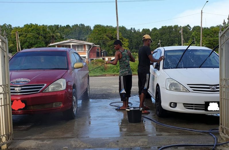 Some of Gonsalves’ employees at his car wash