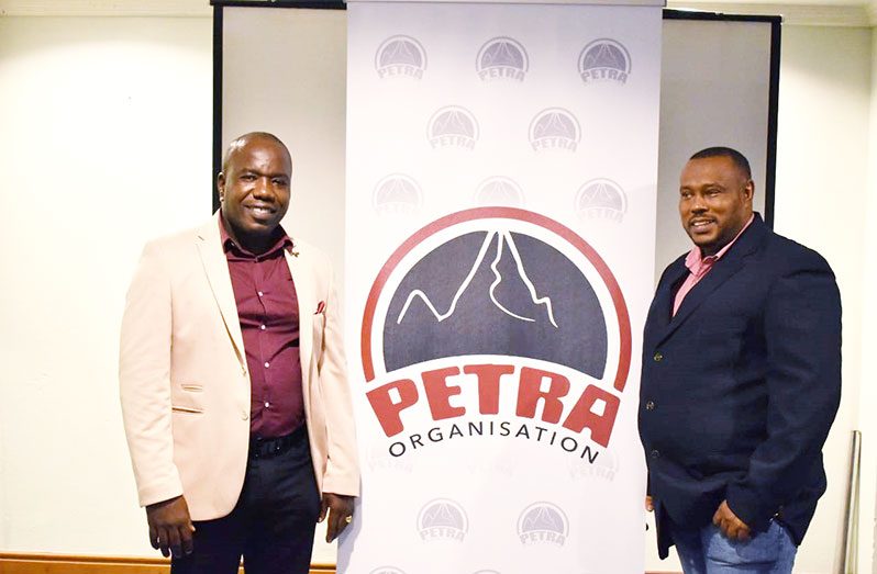 Petra Organisation Directors, Marlan Cole (L) and Troy Mendonca