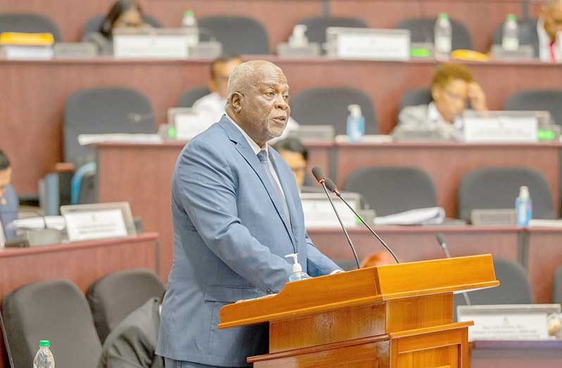 Prime Minister, Brigadier (Ret'd) Mark Phillips, addressing the National Assembly on Friday