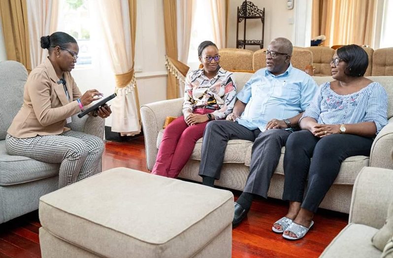 Prime Minister, Brigadier (ret'd) Mark Phillips and family during the excercise on Thursday