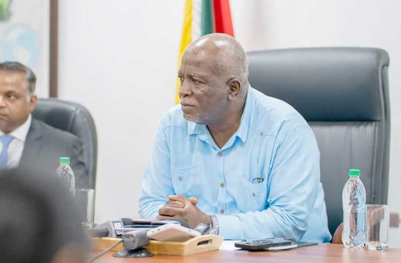 Prime Minister Brigadier (Ret’d) Mark Phillips during press briefing on the MV Barima tragedy