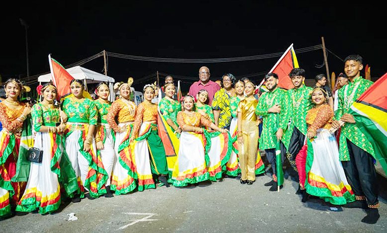 Prime Minister, Brigadier (ret’d) Mark Phillips, who is fulfilling the duties of President, officially declared open the “One Guyana Festival” at the Guyana National Stadium, on Friday (Office of the Prime Minister photo)