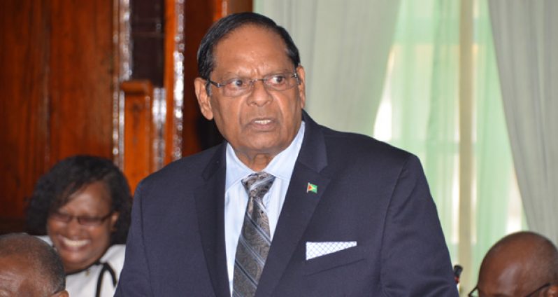 Prime Minister Moses Nagamootoo