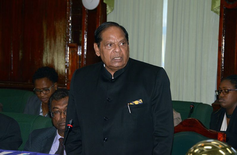 Prime Minister Moses Nagamootoo