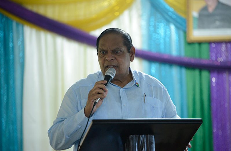 Prime Minister, Hon. Moses Nagamootoo.