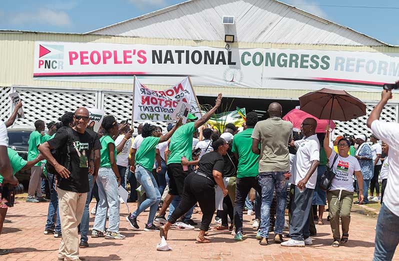 On Monday, the PNC-R held its Nomination Day for its upcoming 22nd Biennial Party election at its headquarters in Sophia