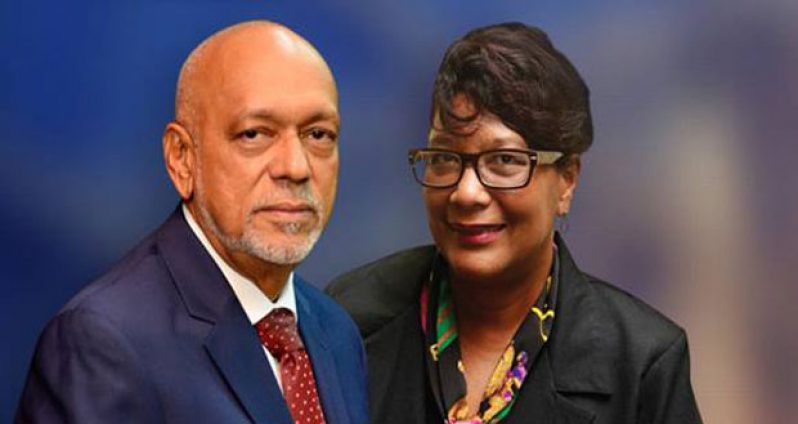 The PPP/C leadership ticket, presidential candidate, incumbent President Donald Ramotar, and prime ministerial candidate, Elisabeth Harper