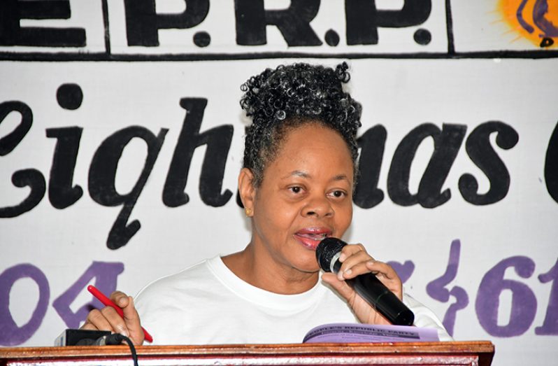 The People’s Republic Party (PRP), Presidential Candidate, Ms. Phillis Jordon