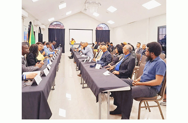 The Private Sector Commission (PSC) and a delegation of legislators from the state of New York recently held fruitful discussions at Duke Lodge Symposium Hall, where they stressed the importance of partnerships as a springboard for growth in both the US and Guyana