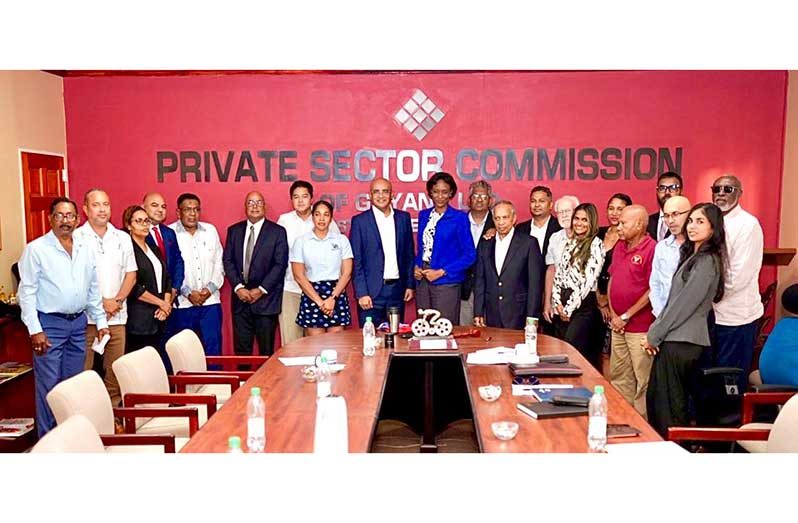 The Private Sector Commission (PSC), on Wednesday, engaged in a substantive discussion with Dr Bharrat Jagdeo, General Secretary of the People’s Progressive Party Civic (PPP/C), to deliberate on key issues related to the upcoming General and Regional Elections this year