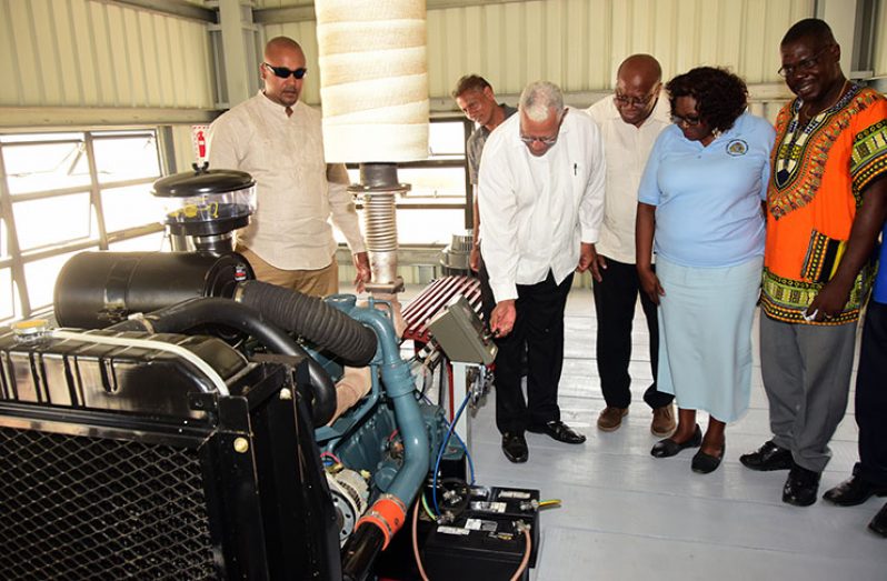 The new pump will release floodwaters into the Atlantic Ocean (Photos by Adrian Narine)