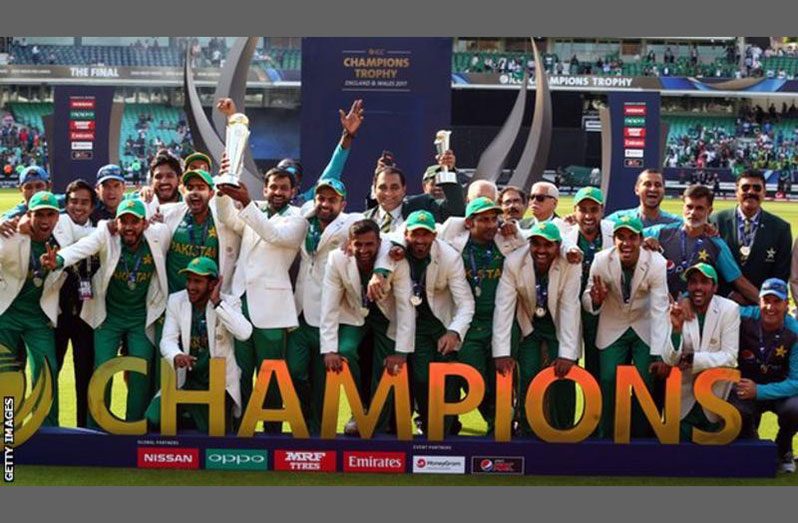 Pakistan won the last Champions Trophy to take place in 2017