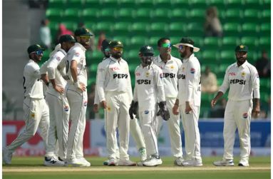 Pakistan struck at regular intervals after getting bowled out for 378