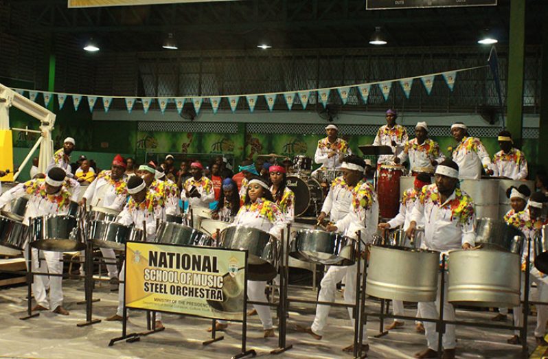 Winners in the Large Band category: The National School of Music Steel Orchestra