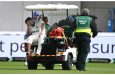 Rishabh Pant leaves the field on a medical cart after hurting his foot•Jul 23, 2025(•Getty Images)
