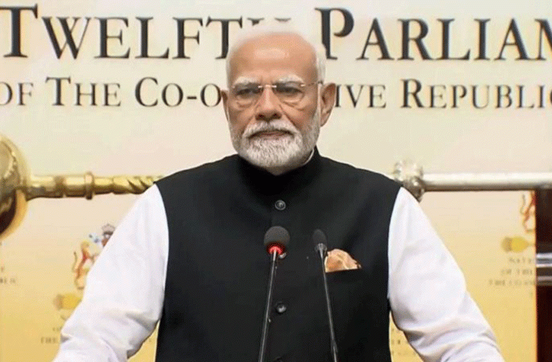 India’s Prime Minister, Shri Narendra Modi, addressed a Special Sitting of Guyana’s National Assembly on Thursday