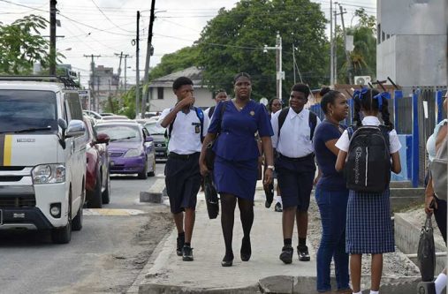 Minister of Education, Sonia Parag, commits to ensuring schools are equipped, and that students and teachers are comfortable as the new school year commenced on Monday (Sachin Persaud photo)