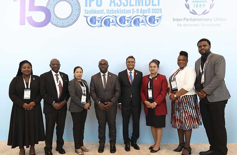 A Guyanese parliamentary delegation, led by Speaker of the National Assembly, Manzoor Nadir, and Member of the Governing Council of the Inter-Parliamentary Union (IPU), is currently participating in the 150th Assembly of the IPU and related meetings