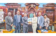 The handover included Ms. Pauline Chase, Chairman of the Public Procurement Commission who was accompanied by Deputy Chairman, Mr. Berkley Wickham and Chief Executive Officer, Mr. Michael Singh. Representing the Parliament were the Hon. Manzoor Nadir, Speaker; Clerk of the National Assembly, Mr. Sherlock Isaacs and Assistant Clerk of the National Assembly, Ms. Deslyn West