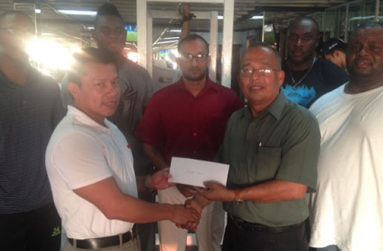 PRO of the GAPLF collects the letter of partnership from Buddies Gym representatives