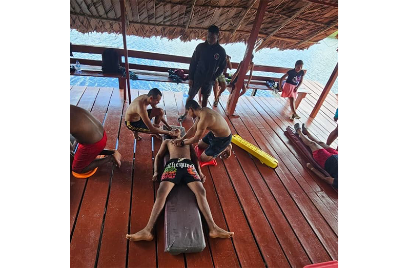 Some of the tour guides who participated in the Bronze Medallion Lifeguard Training Programme at the Arrowpoint Nature Resort