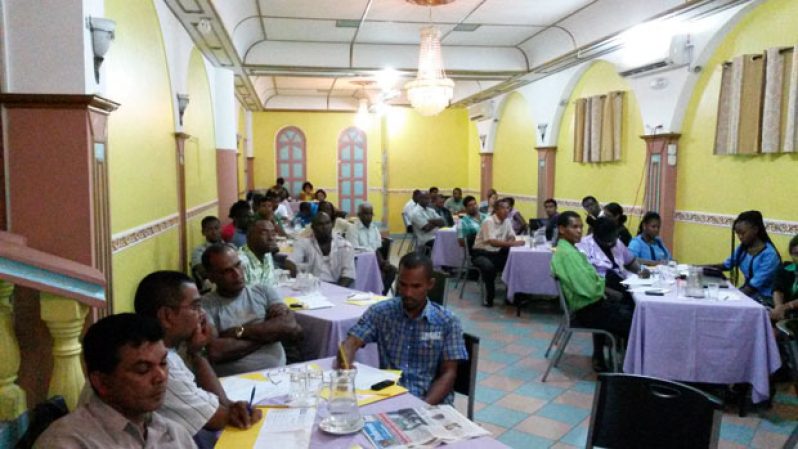 Participants at the IICA-sponsored Cost of Production Workshop