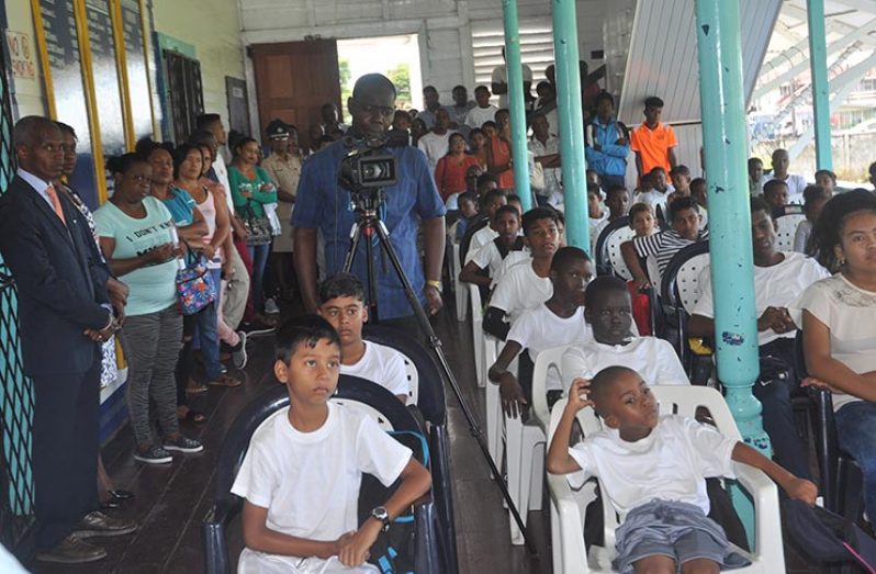 Some of the participants along with their parents at yesterday’s launching.