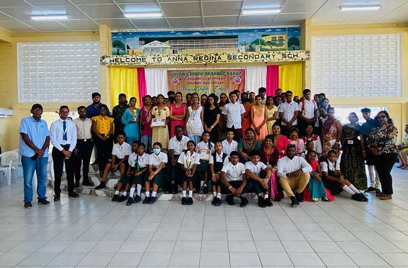 Regional Chairperson Vilma De Silva with Essequibo Coast Praant members and participants