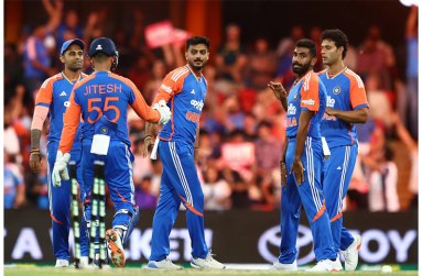 Axar Patel used angles to take his wickets and then to celebrate them•Nov 06, 2025•Getty Images